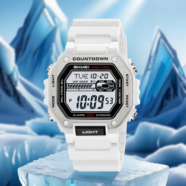 SKMEI 2522 Multifunctional Men's Watch White thumbnail 4