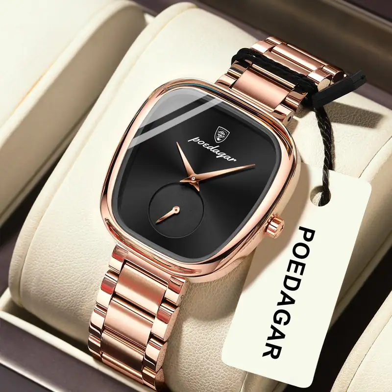 Poedagar Women's Watch RoseBlack