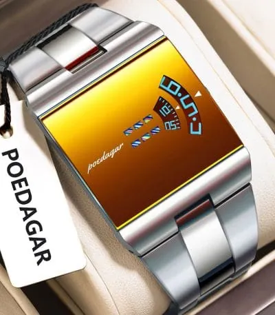 Poedagar 857 Men's watch SilverGold