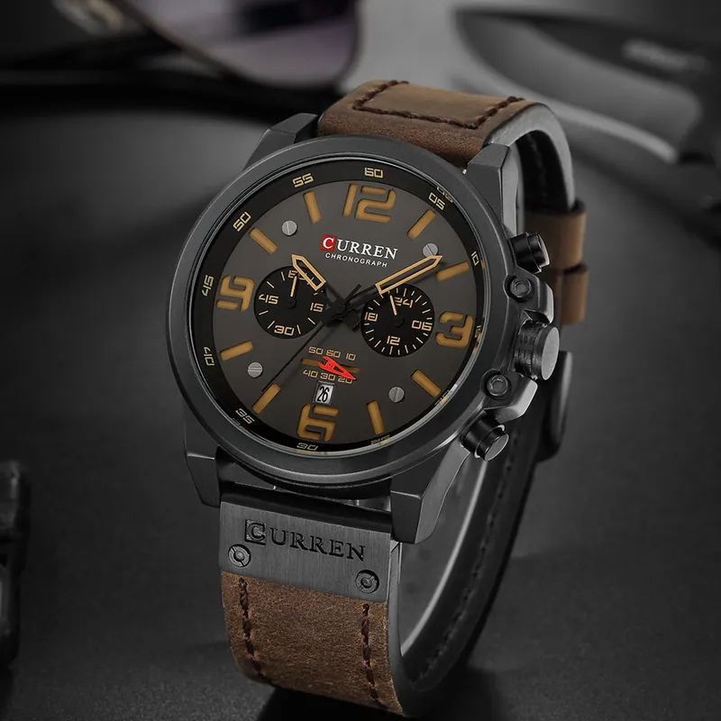 CURREN Ultimate Design Men's Watch BrownBlack