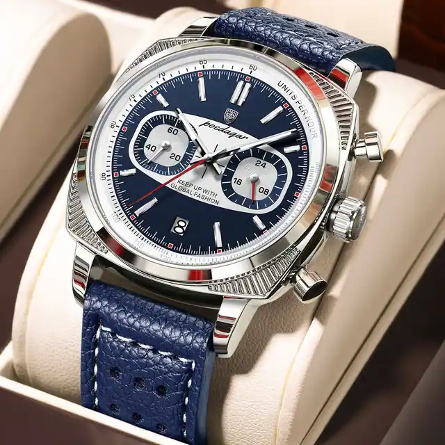 Poedagar 838 Luxury Men's watch Blue