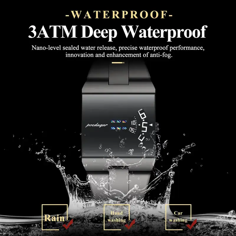 Poedagar 857 Men's watch BlackGray thumbnail 3