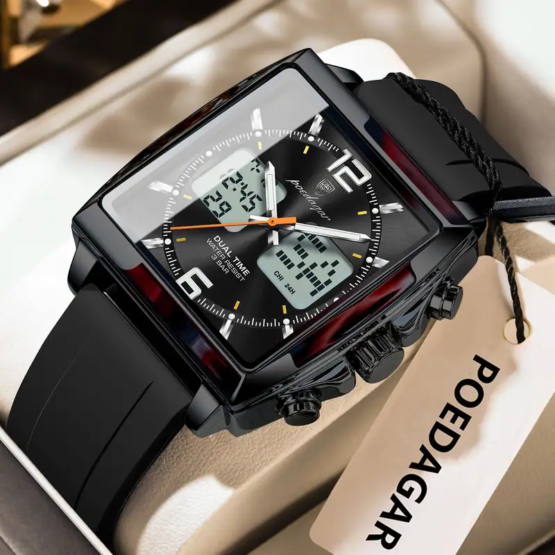 Poedagar E109 Men's watch Black