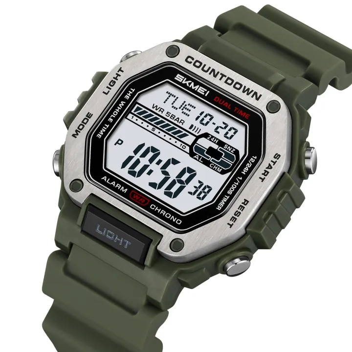 SKMEI 2522 Multifunctional Men's Watch BattleGreen thumbnail 2