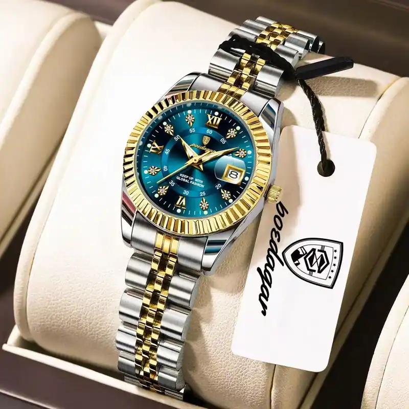 Poedagar Women's Watch GoldBlue