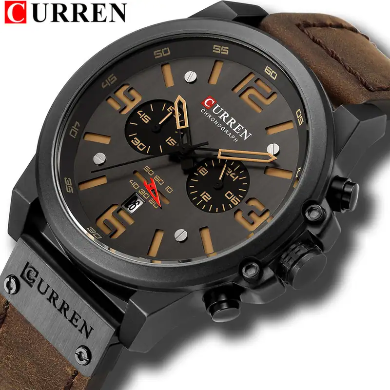 CURREN Ultimate Design Men's Watch BrownBlack