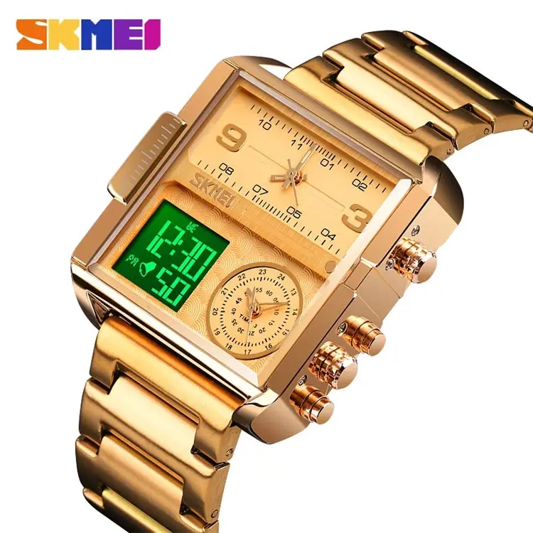 SKMEI 1584 Men's Watch Golden
