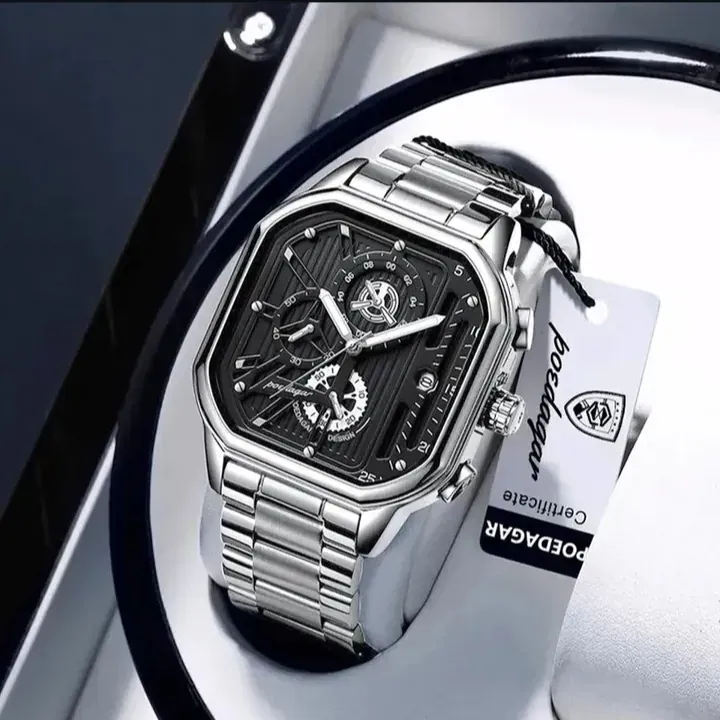 Poedagar 628 Men's watch Silver thumbnail 3