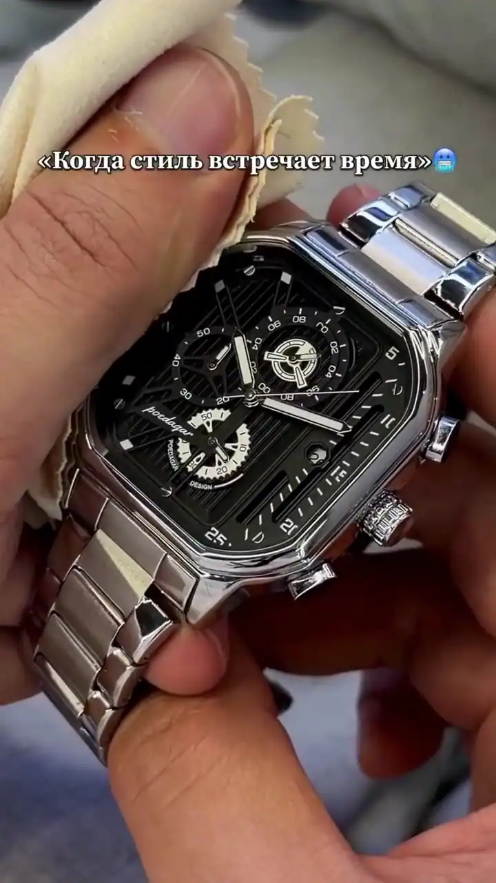 Poedagar 628 Men's watch Silver thumbnail 5