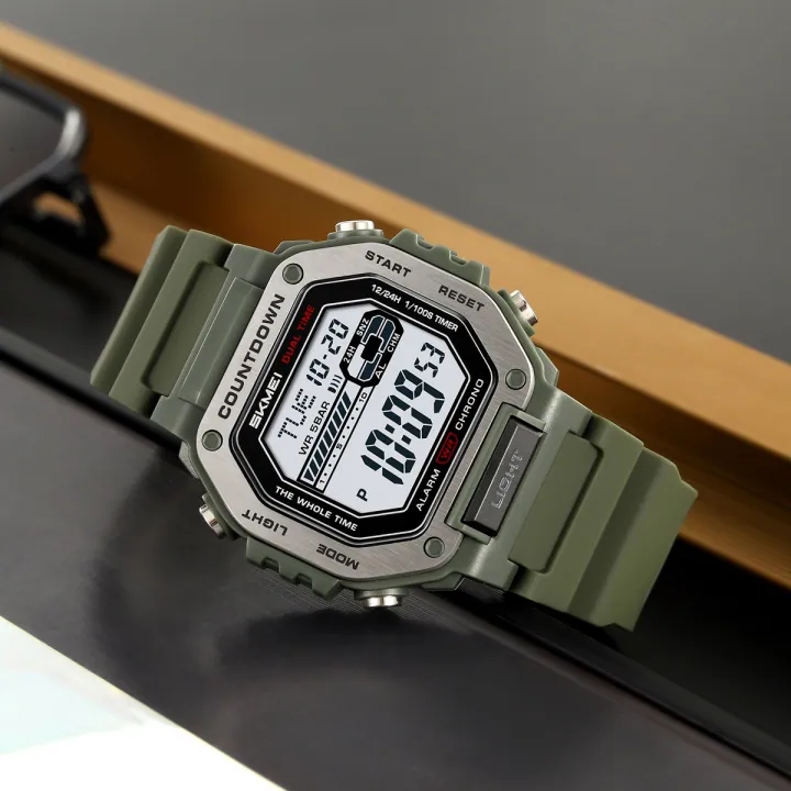 SKMEI 2522 Multifunctional Men's Watch BattleGreen