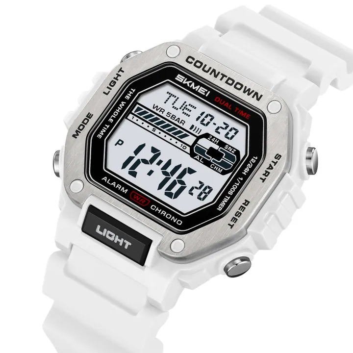 SKMEI 2522 Multifunctional Men's Watch White thumbnail 3