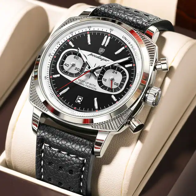 Poedagar 838 Luxury Men's watch Black
