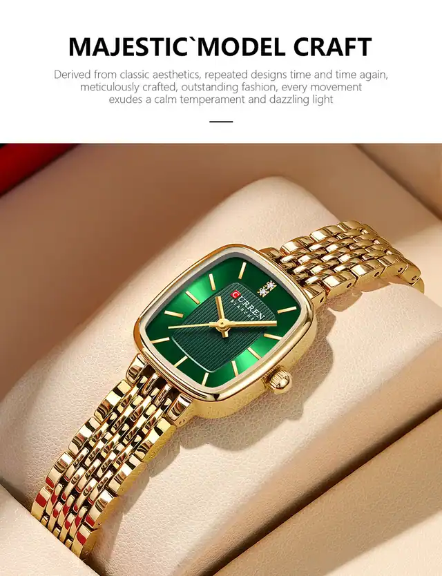 CURREN 9093 Women's Watch GoldGreen thumbnail 3