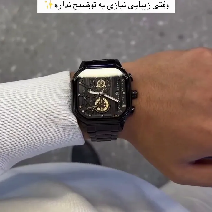 Poedagar 628 Men's Watch Black thumbnail 5