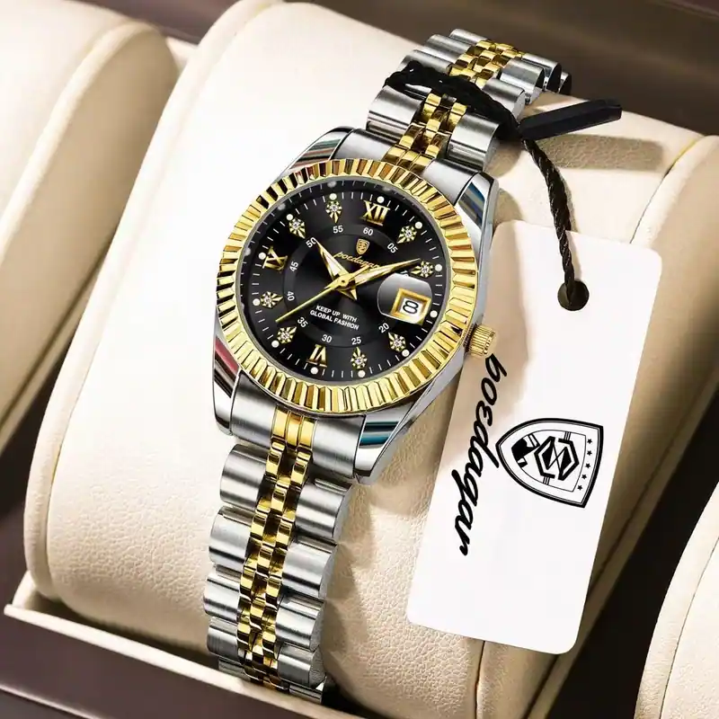 Poedagar Women's Watch GoldBlack